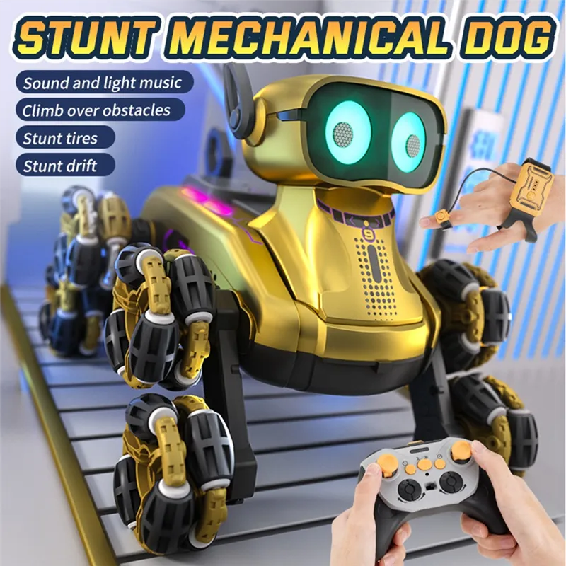 Remote Control Robot Dog - RC Car 8x8 Wheel Drive Gesture Sensor RC Stunt Car High-Speed Double Sided 2.4GHz Remote Control Birthday Gifts Toys For Kids & Adults Boys & Girls [8WD PRO]