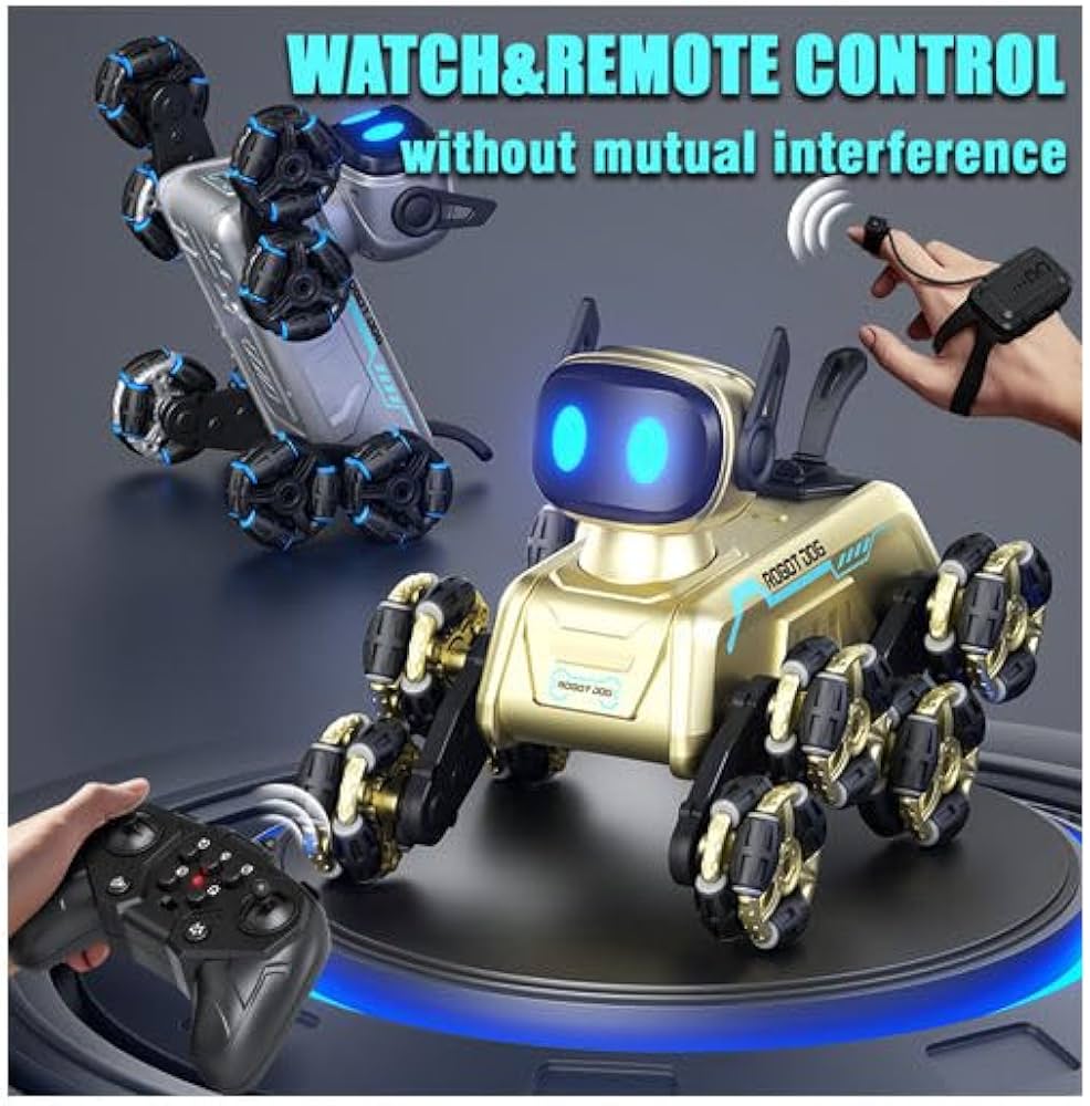 Remote Control Robot Dog - RC Car 8x8 Wheel Drive Gesture Sensor RC Stunt Car High-Speed Double Sided 2.4GHz Remote Control Birthday Gifts Toys For Kids & Adults Boys & Girls [8WD PRO]