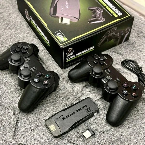 M8 Retro Game Stick with 2.4G Wireless Controller Gamepad, 4K Ultra HD, HDMI TV Connection, Double Rocker Control