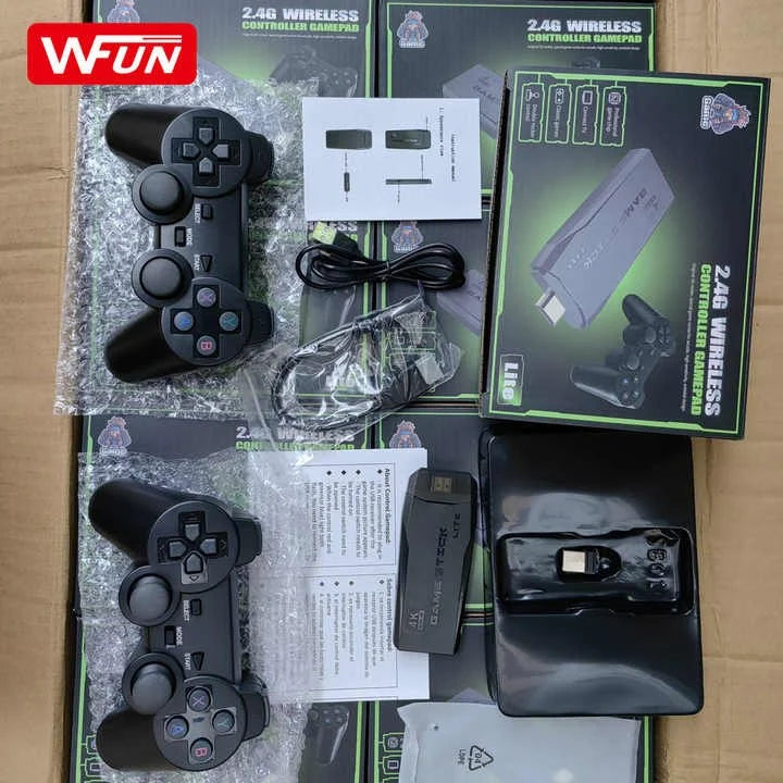 M8 Retro Game Stick with 2.4G Wireless Controller Gamepad, 4K Ultra HD, HDMI TV Connection, Double Rocker Control