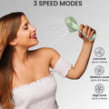 Portable Mini Fan - Rechargeable Hand Fan with 3 Adjustable Speeds, 2000mAh Battery, Lightweight Design, Low Noise, and Easy Portability for Indoor and Outdoor Use (Deep
