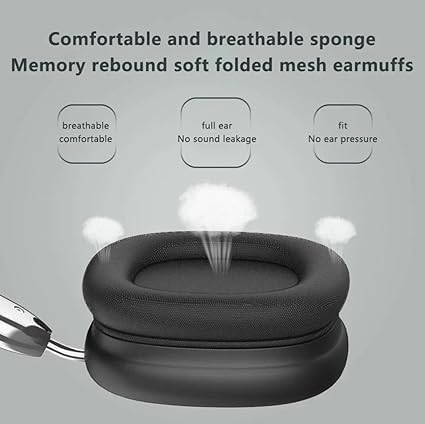 P9 Wireless Bluetooth Over-Ear Headphones with Mic | Deep Bass | Noise Reduction | Foldable Design | 10-12H Battery | Compatible with Android, iOS, Laptop