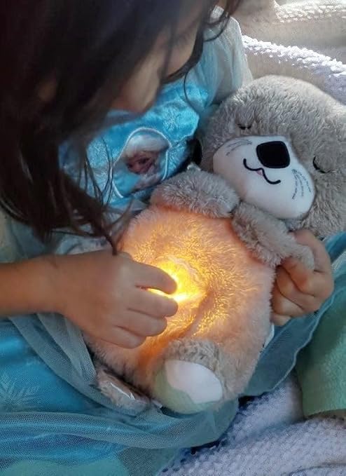 Breathing Teddy Bear Sound Toy with Light and Music for Kids Stuffed Animal Plush Toys 1-5 Years Boys Girls Birthday Gift (Multi)