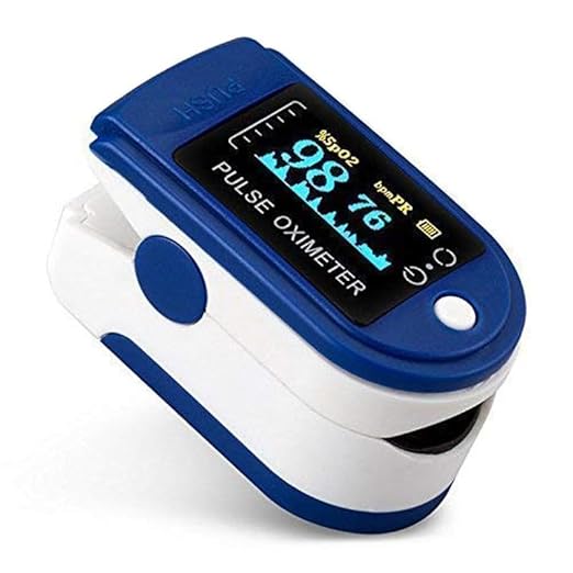 LK-87 Oxygen Saturation Monitor, Heart Rate monitor and SpO2 Levels Oxy-Meter with LED Display Pulsometer fingertip oxymeter