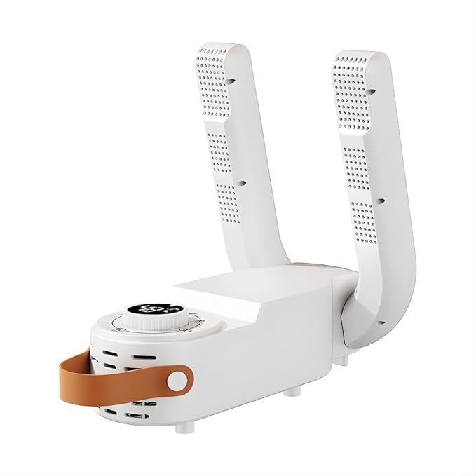 Electric Shoe Dryer & Warmer with UV Sterilization | PTC Heating, 48°C Fast Drying, 360° Warm Air, Intelligent Timer | Portable Foldable Shoe Boot Dryer for Monsoon & Winter (White)