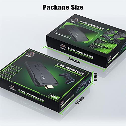 M8 Retro Game Stick with 2.4G Wireless Controller Gamepad, 4K Ultra HD, HDMI TV Connection, Double Rocker Control