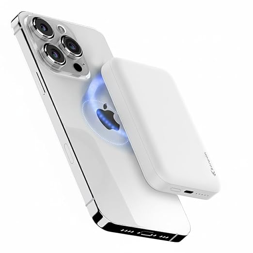 Power Bank - Mag-Safe 3000Mah Wireless Power Bank,22.5W Wired & 15W Wireless Fast Charging Powerbank with USB Type C Port,Compatible with iPhone 17/16/15/14/13/12 Series,Android & Other Qi Enabled Phones