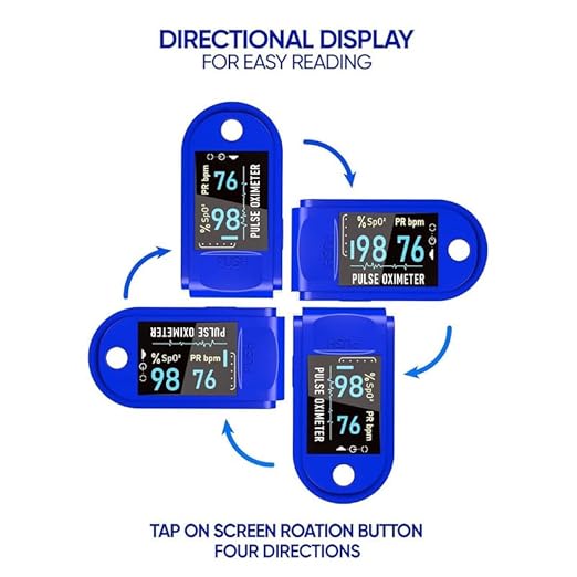 LK-87 Oxygen Saturation Monitor, Heart Rate monitor and SpO2 Levels Oxy-Meter with LED Display Pulsometer fingertip oxymeter