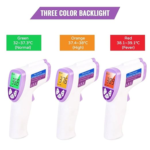 YI-400 Digital Non Contact Infrared Forehead Thermal Scanner Fever Check Machine for Kids Adults Thermometer