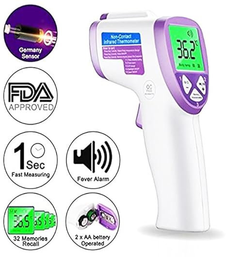 YI-400 Digital Non Contact Infrared Forehead Thermal Scanner Fever Check Machine for Kids Adults Thermometer