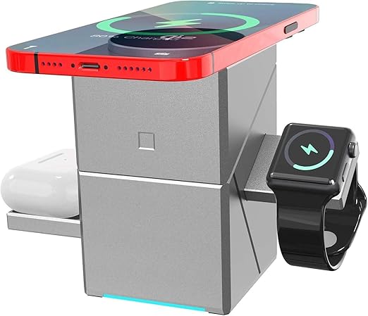 3-in-1 magnetic wireless charging station