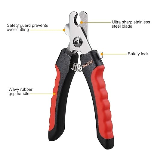 Professional Animal Nail Cutter Clipper Trimmer Filer  for Small, Medium and Large Dogs, Puppies, Cats and Kittens Claw Grooming Tool Set (Nail Clipper)