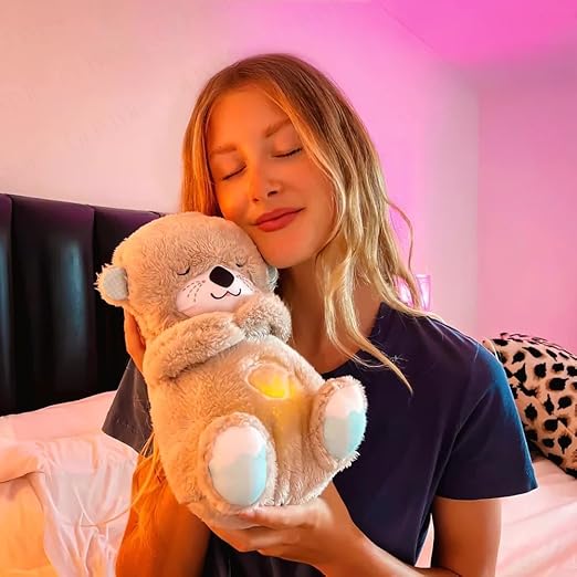 Breathing Teddy Bear Sound Toy with Light and Music for Kids Stuffed Animal Plush Toys 1-5 Years Boys Girls Birthday Gift (Multi)