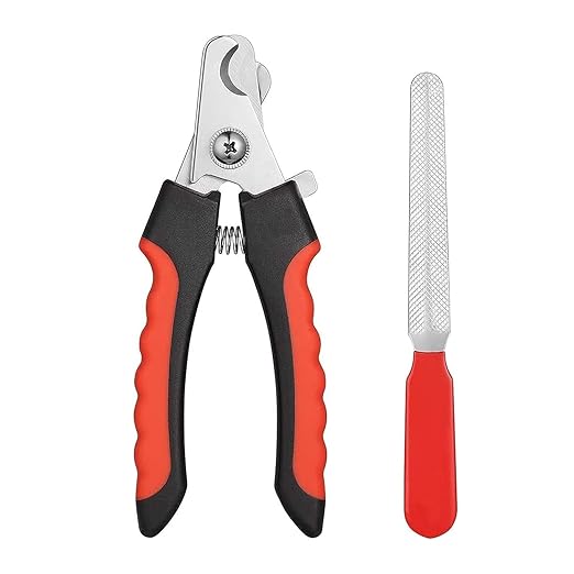 Professional Animal Nail Cutter Clipper Trimmer Filer  for Small, Medium and Large Dogs, Puppies, Cats and Kittens Claw Grooming Tool Set (Nail Clipper)