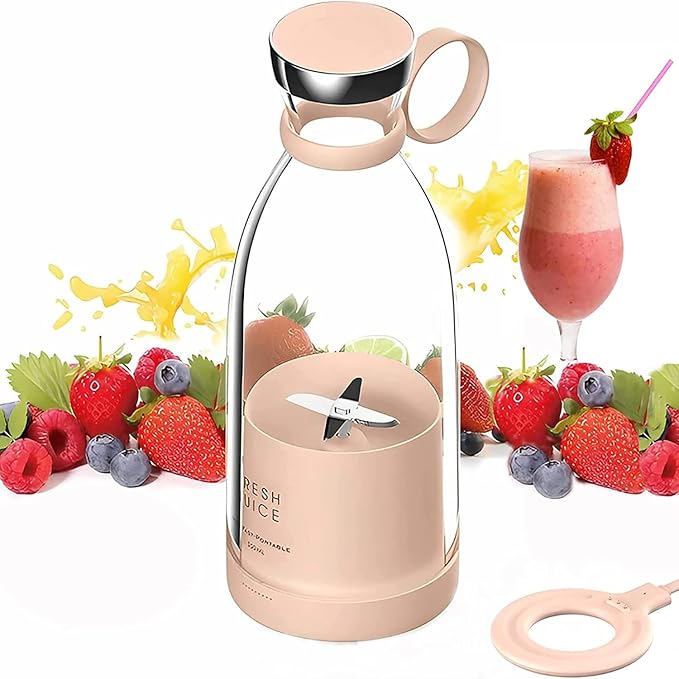 Fresh Juice Portable Blender for Smoothies or Shakes, Wireless USB Rechargeable
