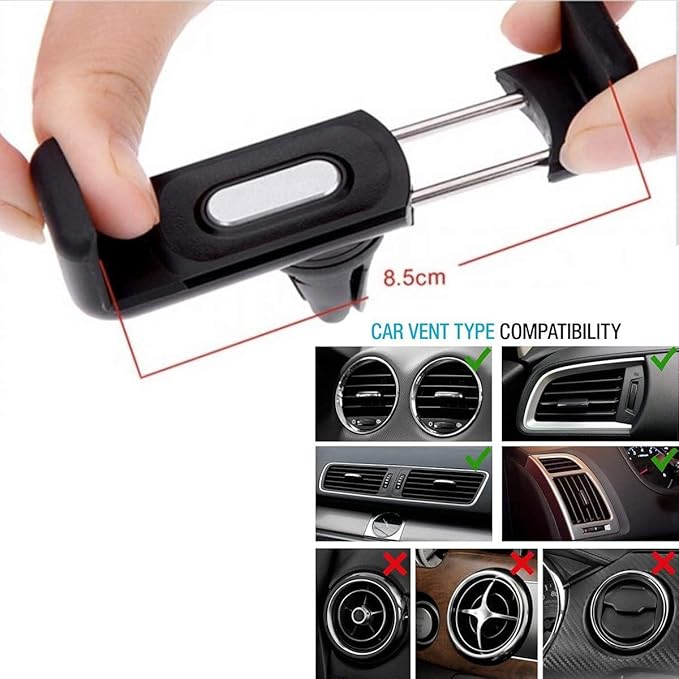 Car Air Vent Mount – Secure and Adjustable Phone Holder for Convenient Hands-Free Use in Your Car