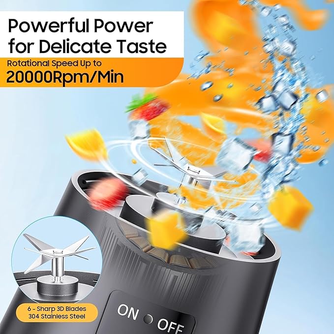Portable juice blender
