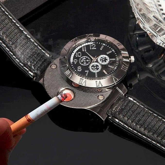 Lighter Watch USB Rechargeable Watch Lighter Flameless Rechargeable Lighter