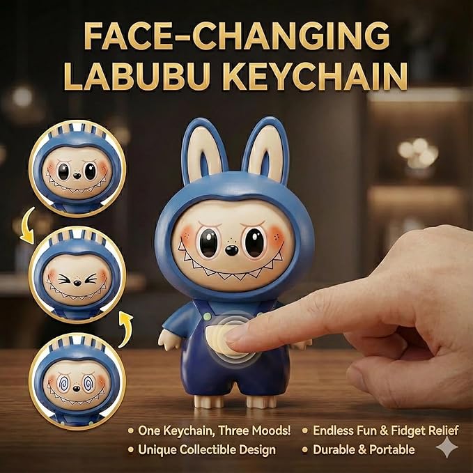 Labubu - Key chain| Monster Face|Bag, Car & Backpack Charm