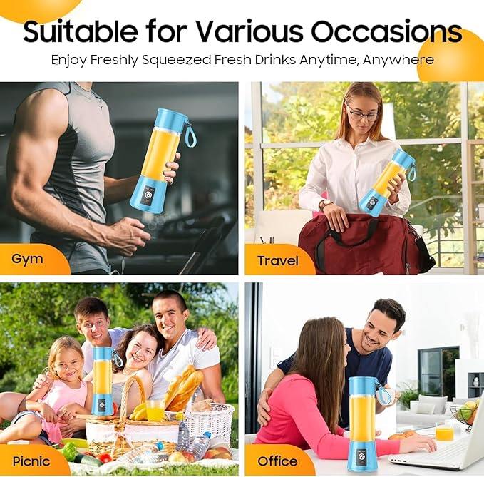 Portable juice blender