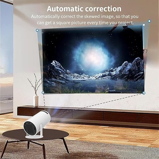 Portable Pro Android Projector, 4K 1080P Full HD Projector, Support Video Projector, WiFi 5G BT 5.0