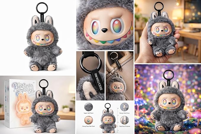 Labubu - Key chain| Monster Face|Bag, Car & Backpack Charm