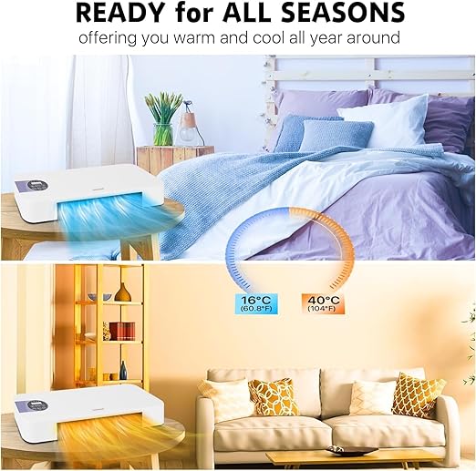 Wall-mounted mini portable air conditioner and heater unit