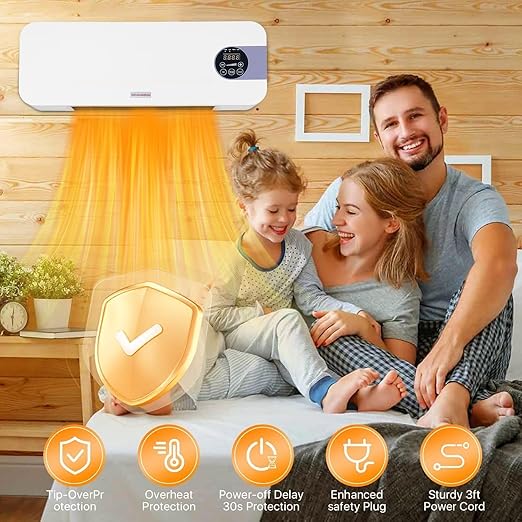 Wall-mounted mini portable air conditioner and heater unit
