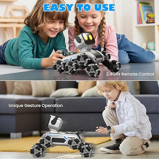 Remote Control Robot Dog - RC Car 8x8 Wheel Drive Gesture Sensor RC Stunt Car High-Speed Double Sided 2.4GHz Remote Control Birthday Gifts Toys For Kids & Adults Boys & Girls [8WD PRO]