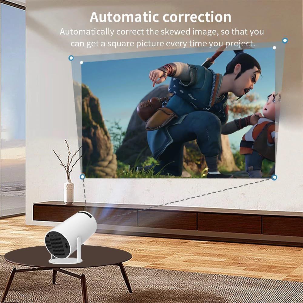 Portable Mini Projector | Native 720p HD, Support | Dual WiFi, Bluetooth |