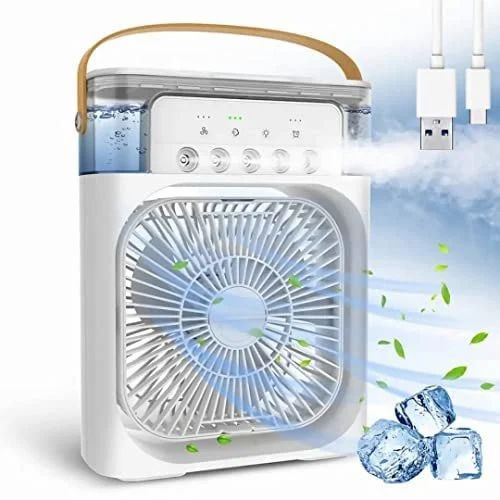 Portable Air Cooler Fan with Water Tank & USB Power